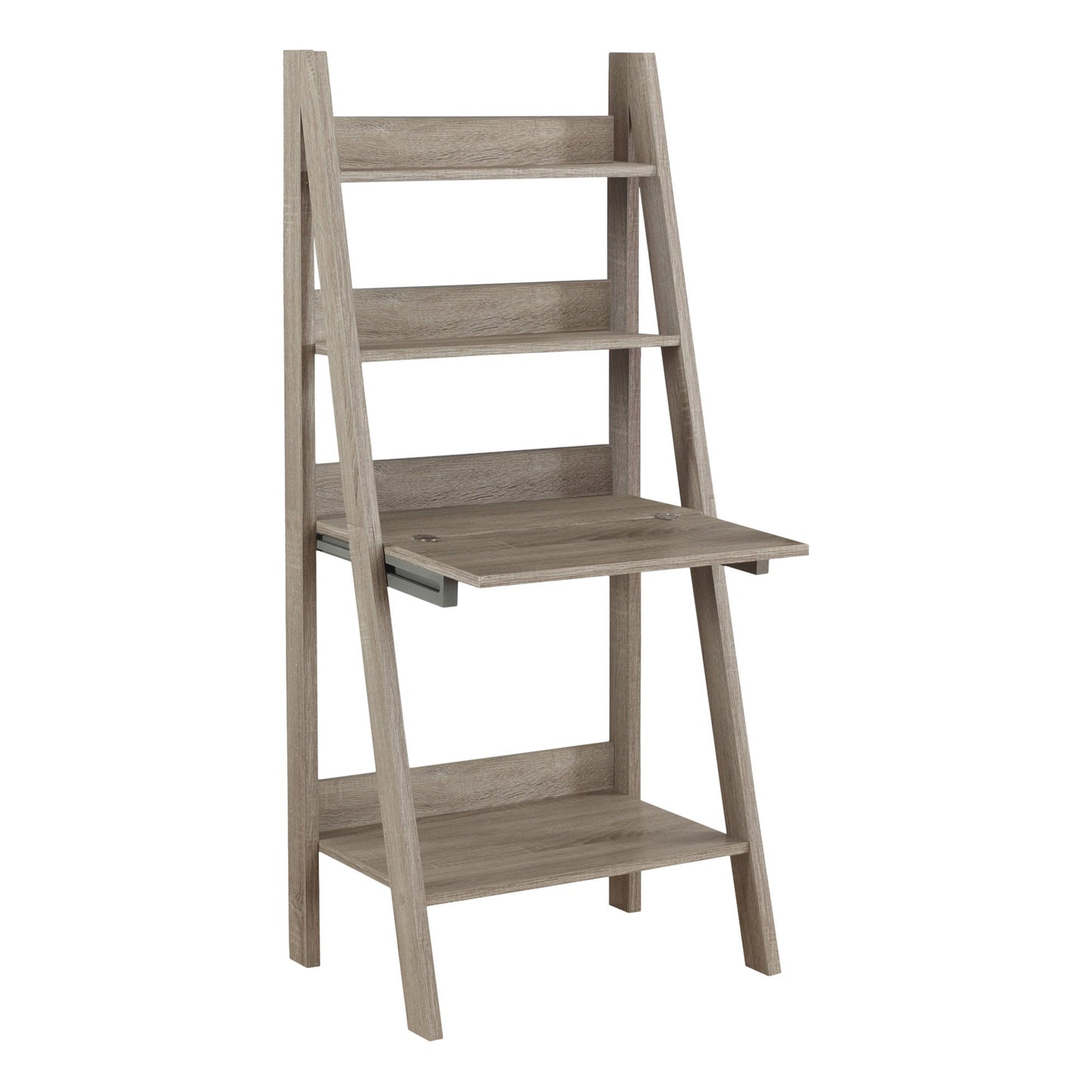 19inches x 25.5inches x 61inches White Ladder Style  Computer Desk