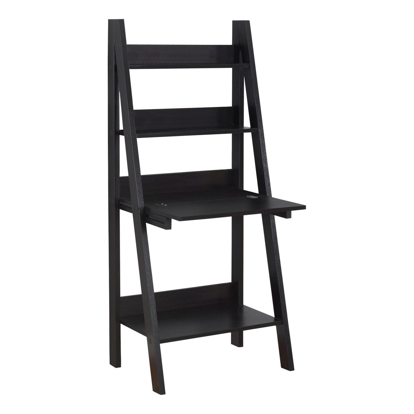 19inches x 25.5inches x 61inches White Ladder Style  Computer Desk