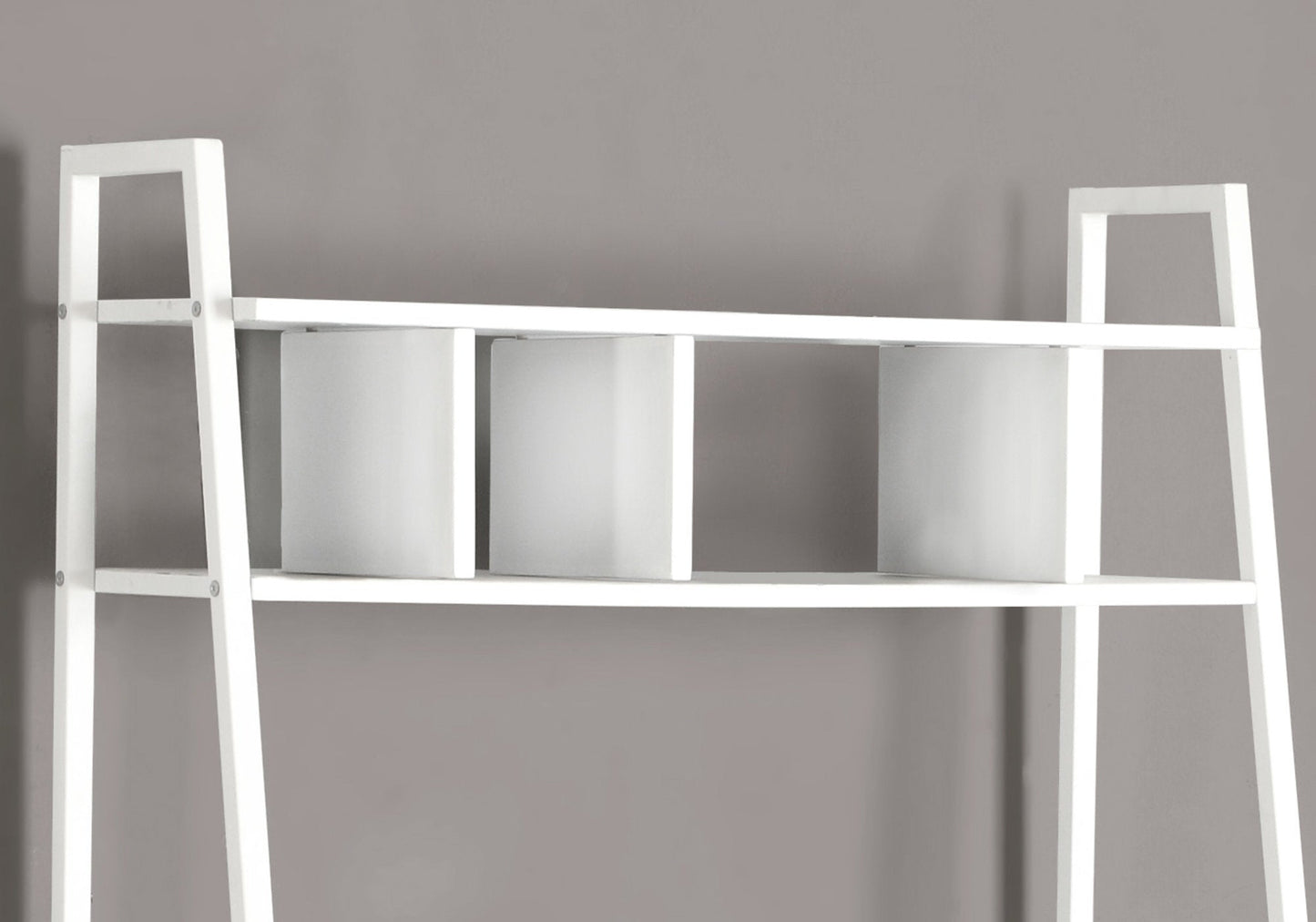 18inches x 32inches x 60inches White TopwithWhite Metal  Computer Desk